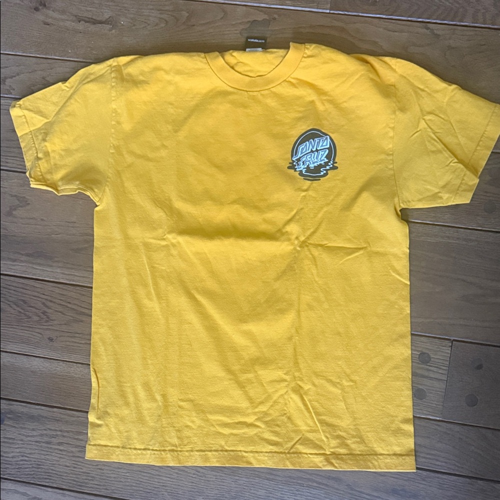 Santa Cruz Skateboards Yellow Short Sleeve Tee